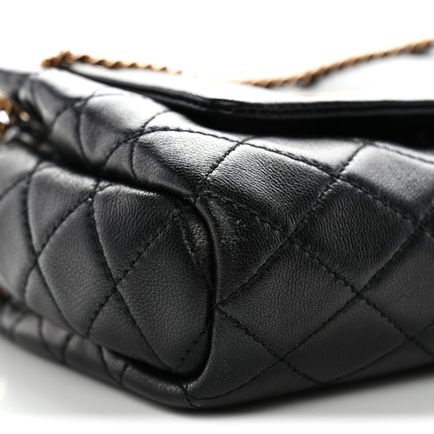 Lambskin Quilted Monogram Mini Nolita Black