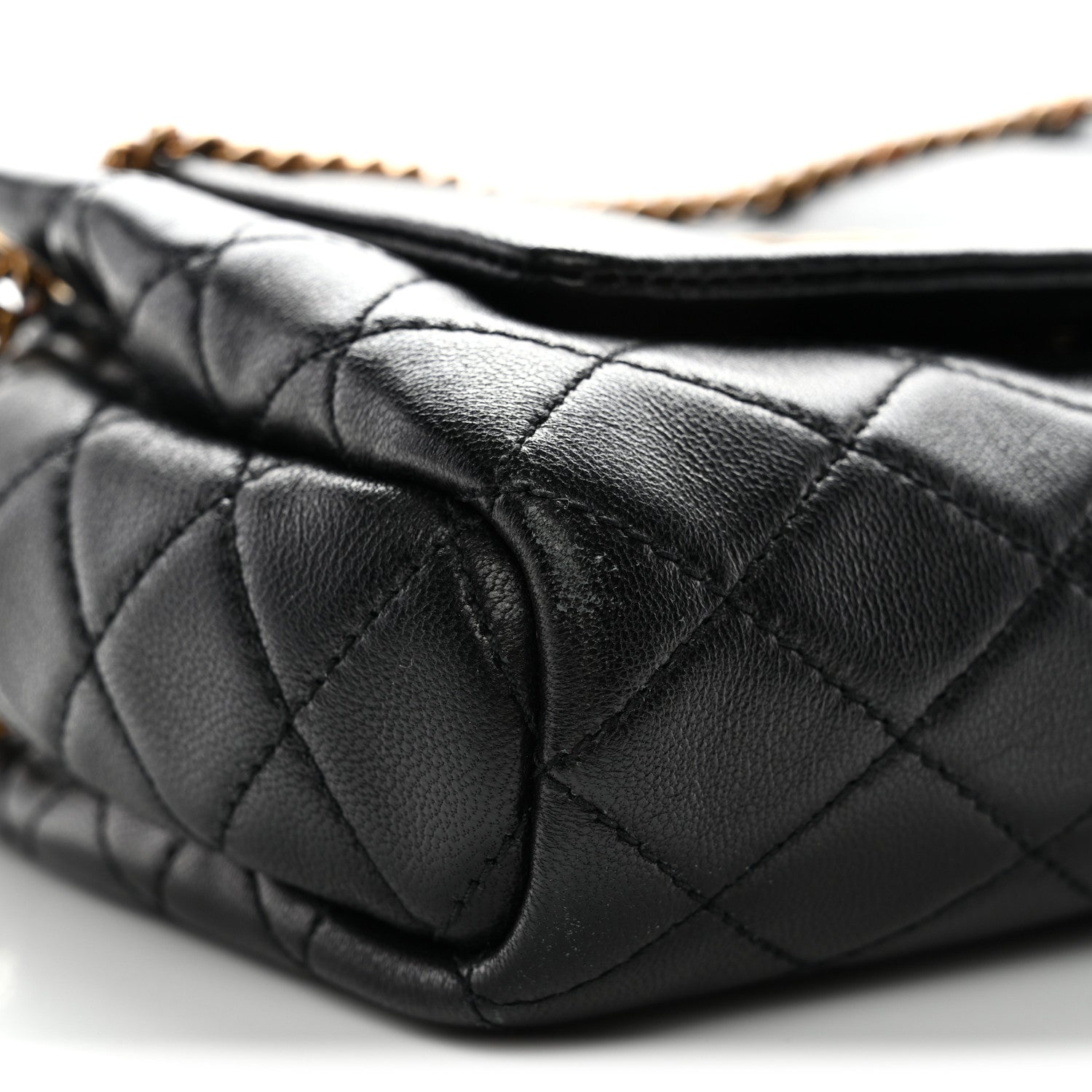Saint Laurent Lambskin Quilted Monogram Mini Nolita Black 9 of 11