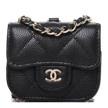 Chanel Caviar Quilted Airpods Pro Case Black 1 of 13