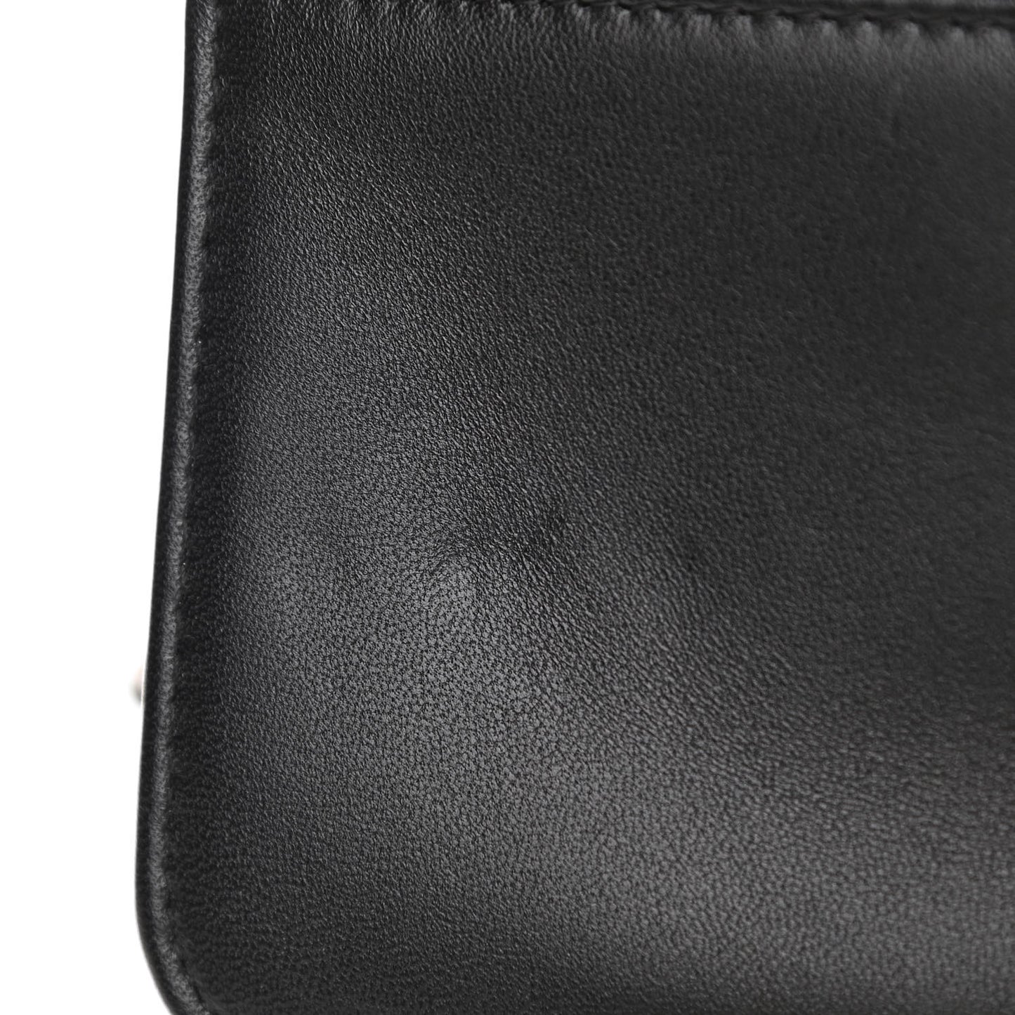 Lambskin Quilted Boy Wallet On Chain WOC Black