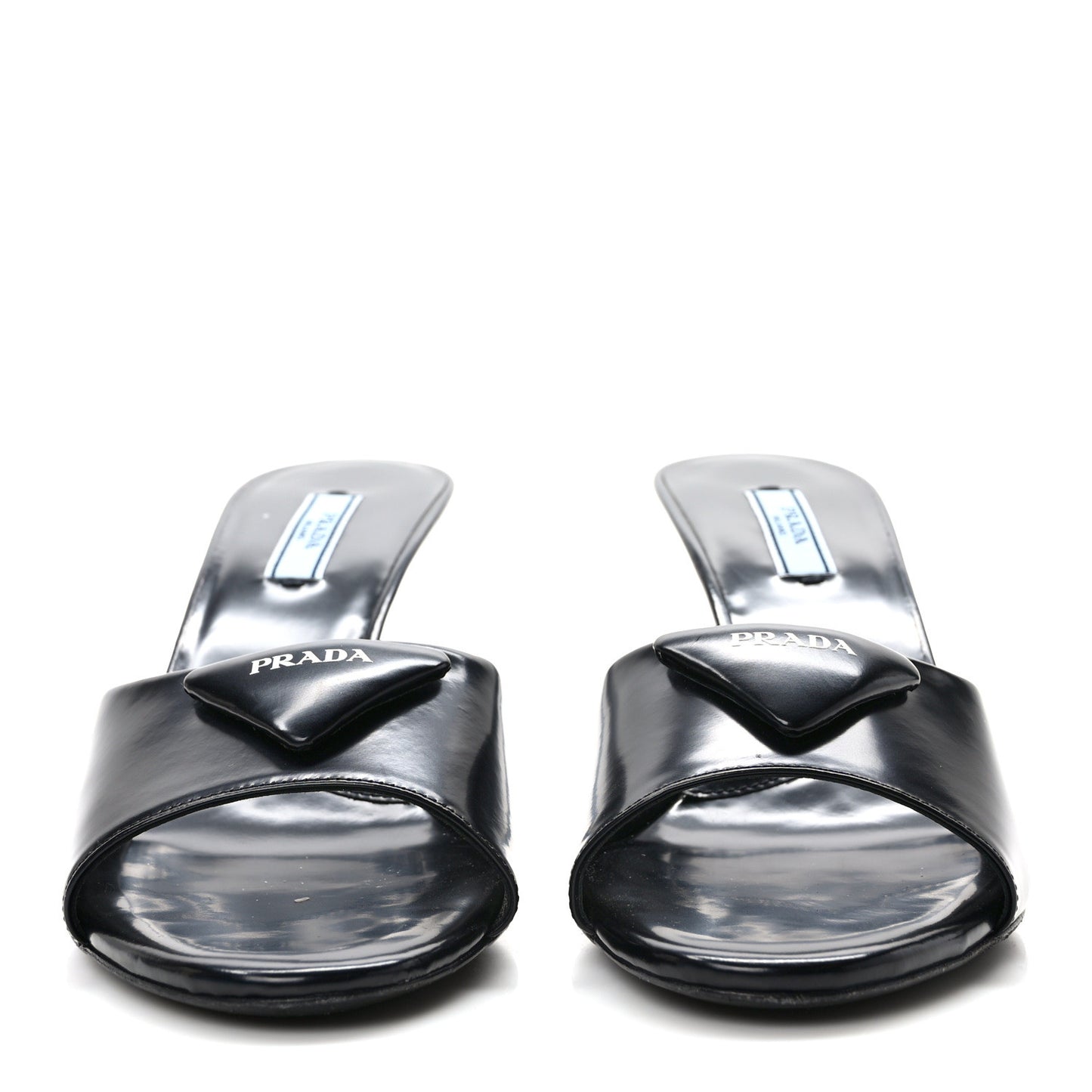 Spazzolato Logo 75mm Slide Sandals 40 Black