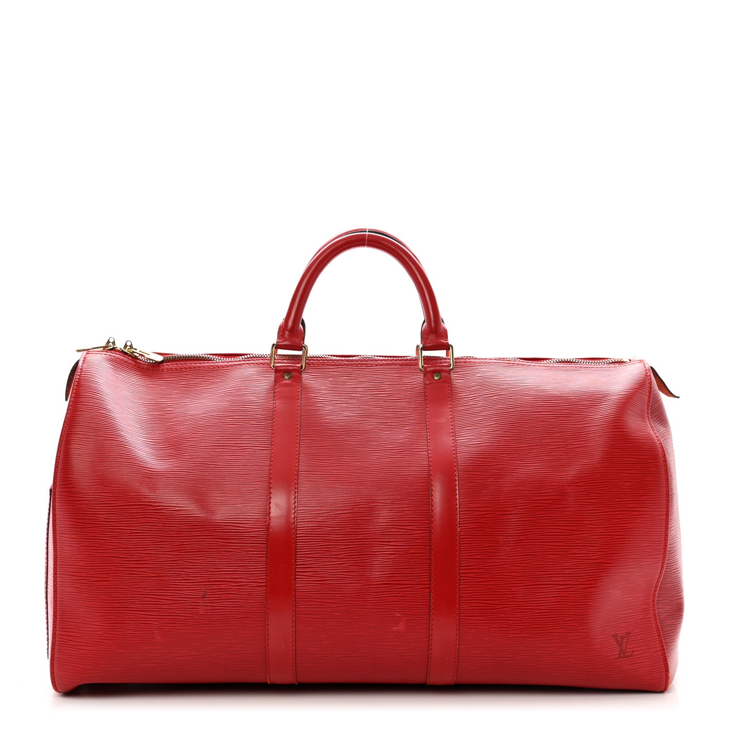 Louis Vuitton Epi Keepall 50 Castillan Red 1 of 14