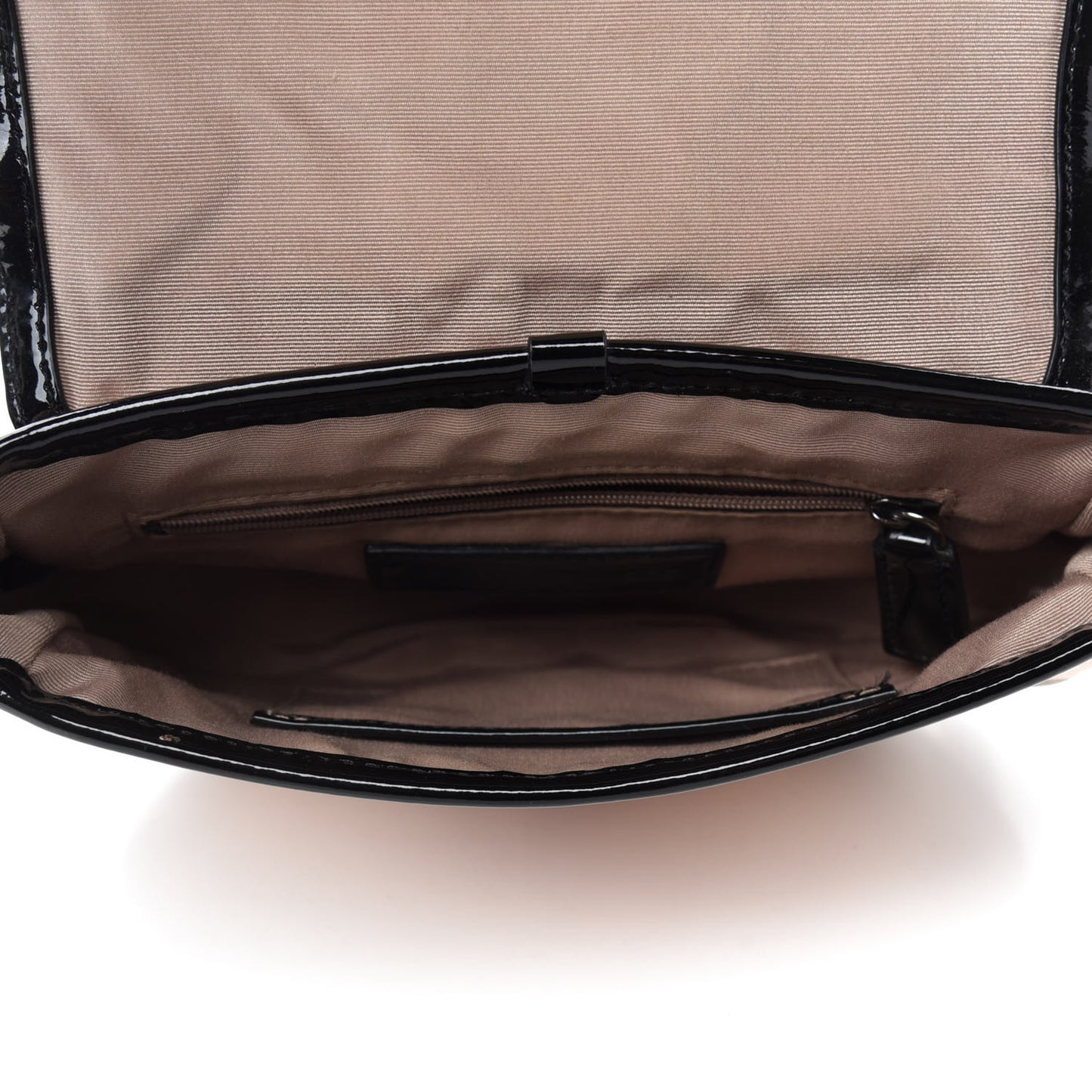 Patent Nova Check Crossbody Bag Black