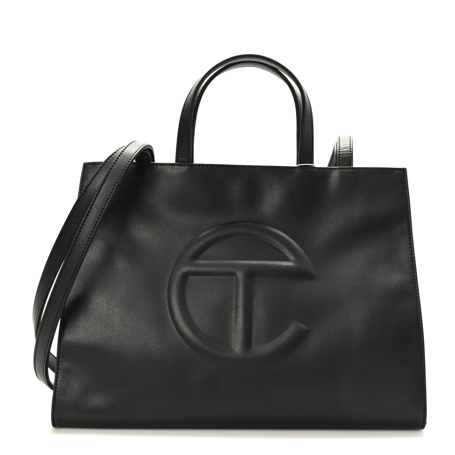 Telfar Vegan Leather Medium Shopping Bag Black 1 of 8