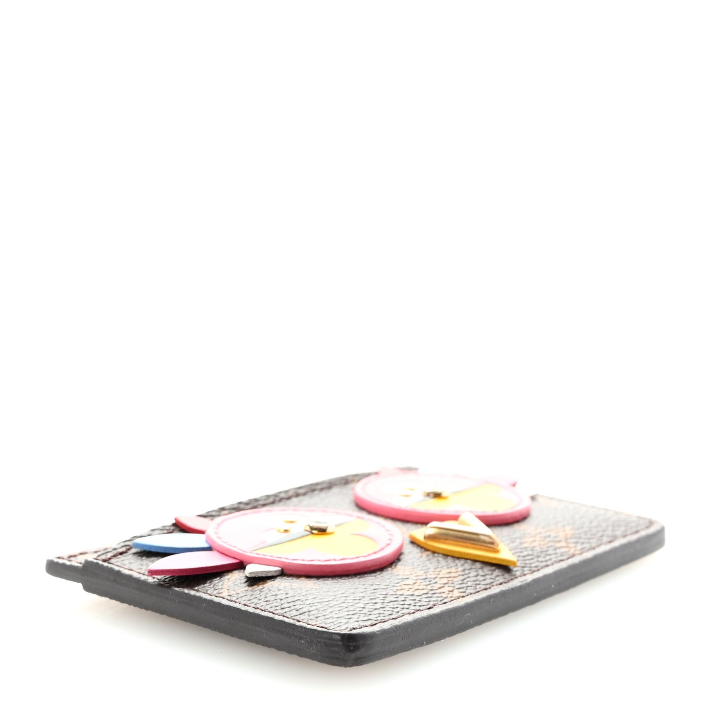 Monogram Lovely Birds Card Holder