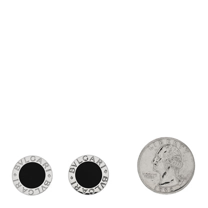 Bulgari Sterling Silver Black Onyx Cufflinks 2 of 4