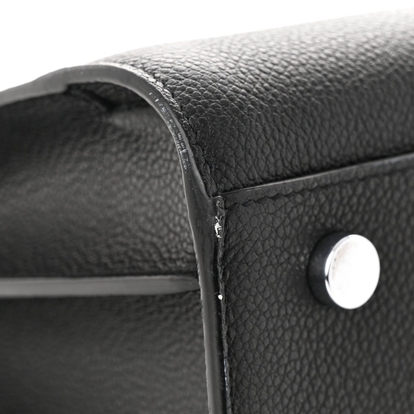 Grained Calfskin Small Sac De Jour Black