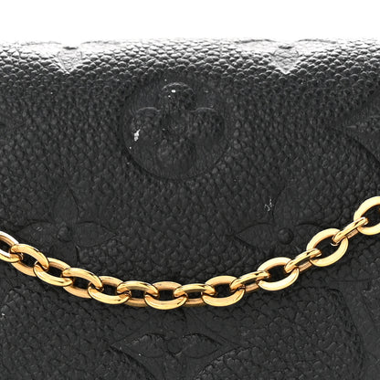Louis Vuitton Empreinte Pochette Felicie Chain Wallet Black 13 of 15