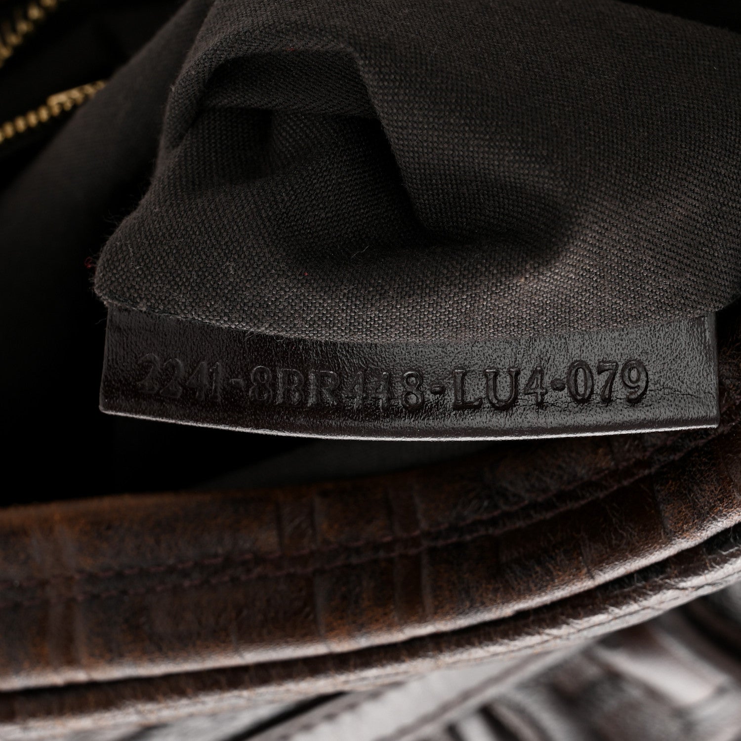 Fendi Vitello FF Embossed Chef Hobo Brown 7 of 13