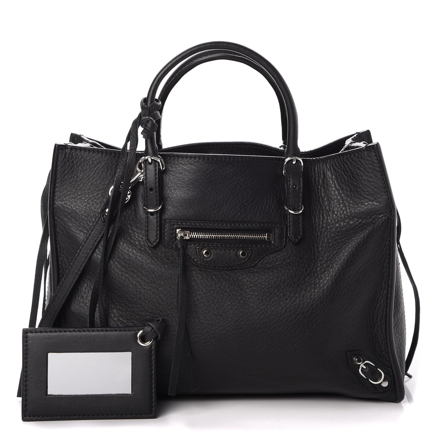 Veau Papier A6 Zip Around Tote Black