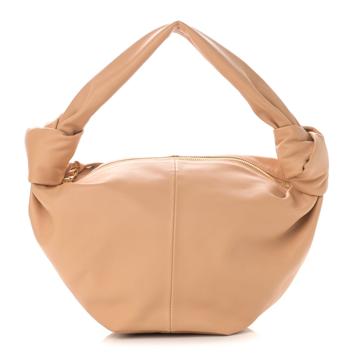 Bottega Veneta Calfskin Mini Double Knot Bag Almond 1 of 9
