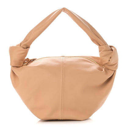 Bottega Veneta Calfskin Mini Double Knot Bag Almond 1 of 9