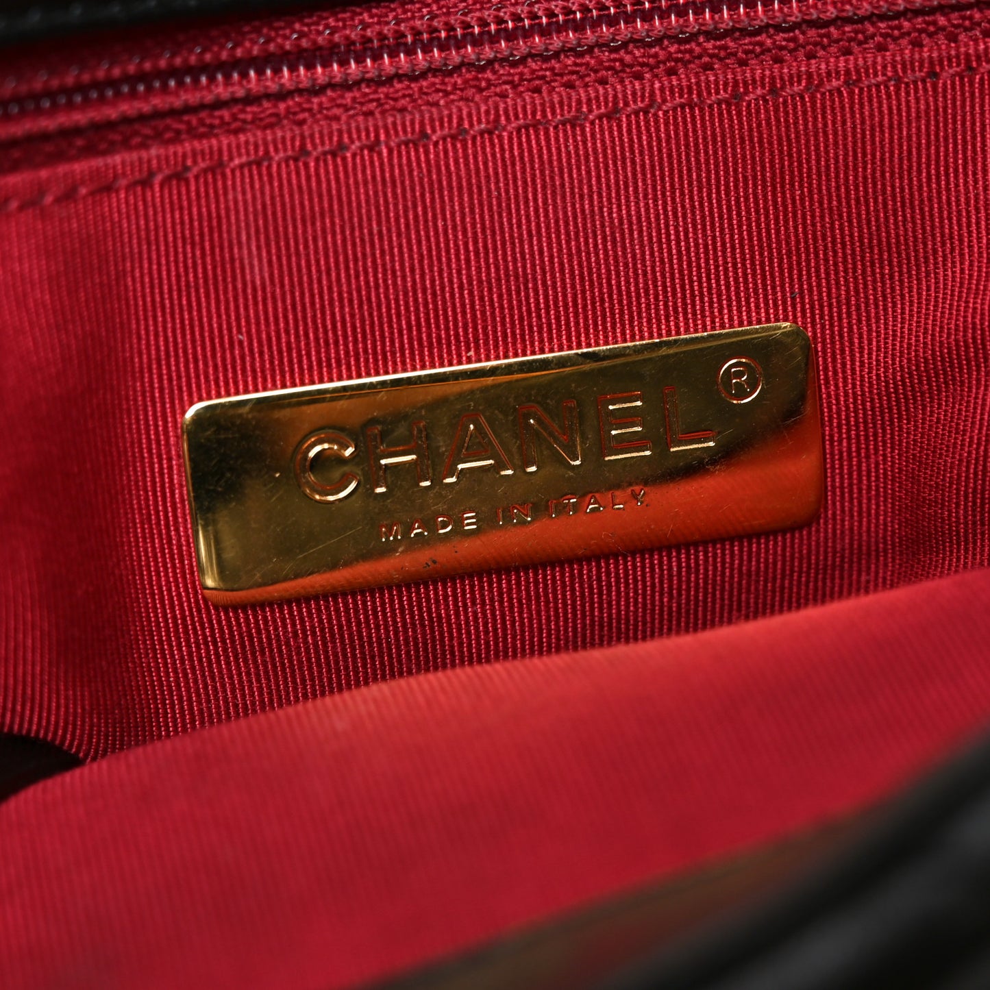 Goatskin Quilted Medium Chanel 19 Flap Black