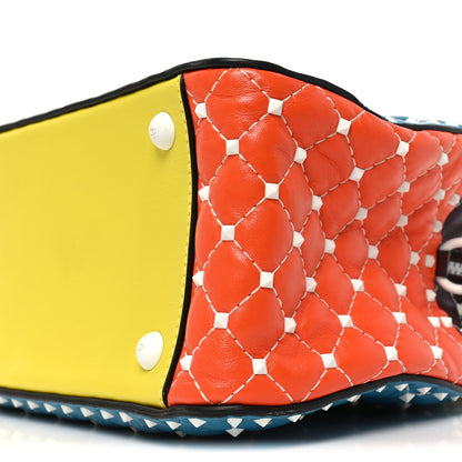 Valentino Garavani Lambskin Free Rockstud Spike Bowling Bag Multicolor 8 of 8