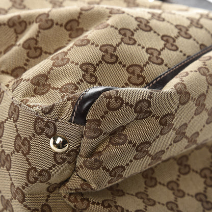 Gucci Monogram Large D Gold Hobo Dark Brown 9 of 11