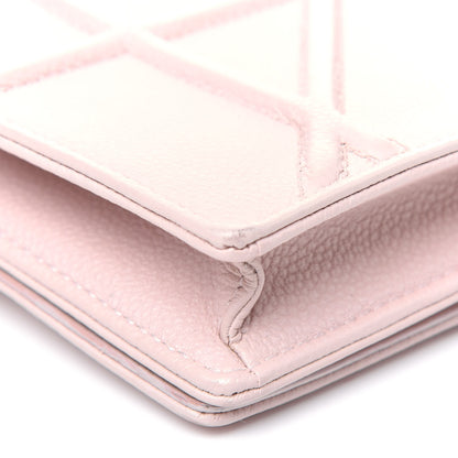 Christian Dior Grained Calfskin Diorama Wallet on Chain Pouch Rose Poudre 11 of 14