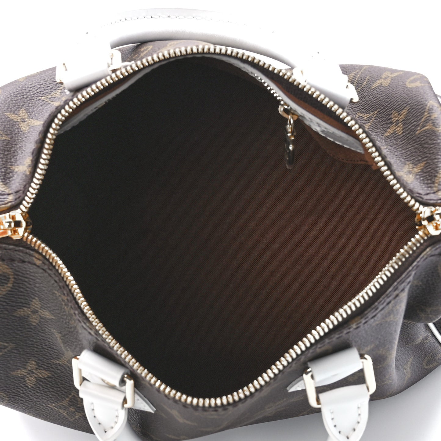 Monogram LV Match Speedy Bandouliere 25 White
