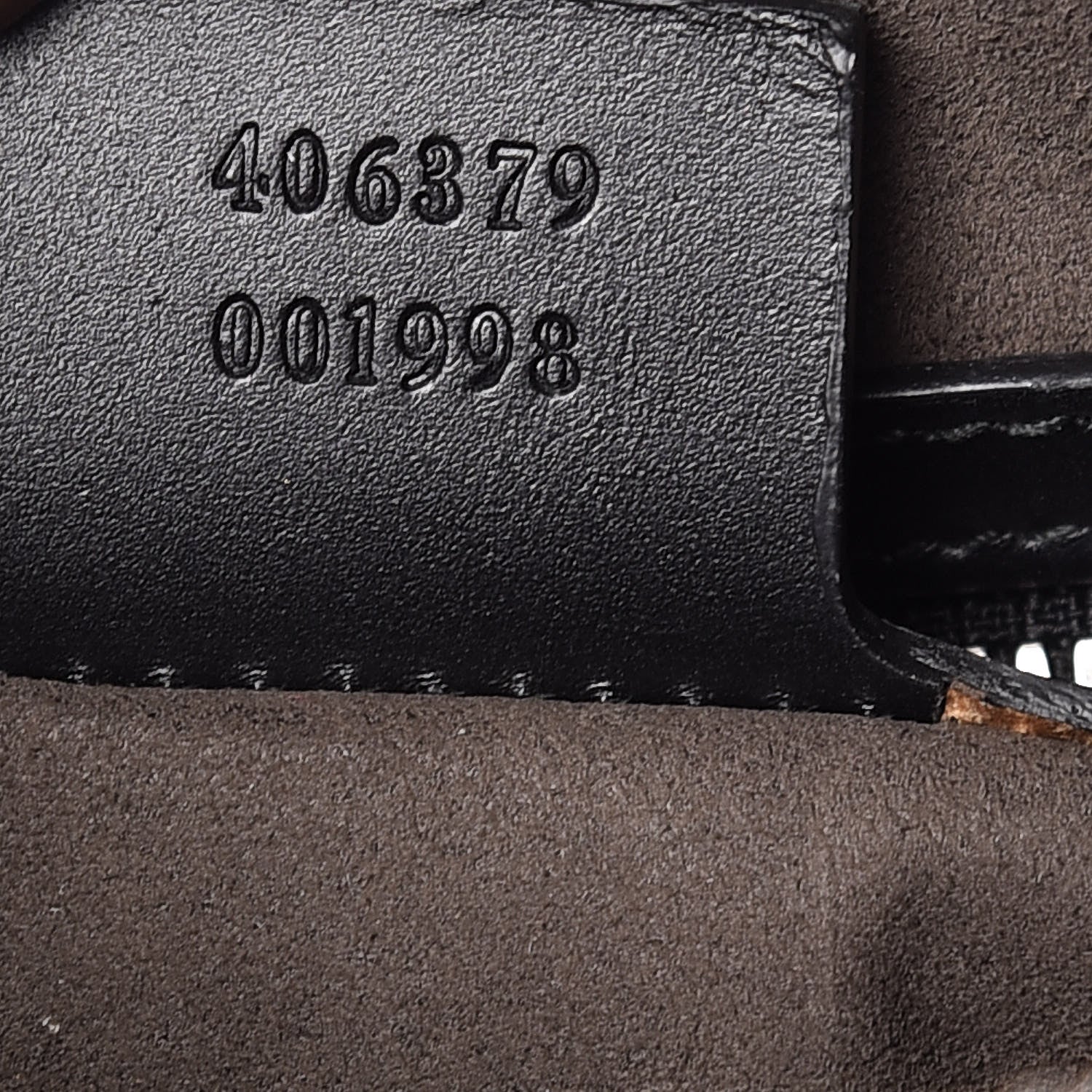 Gucci GG Supreme Monogram Medium Duffle Beige Ebony Black 9 of 14