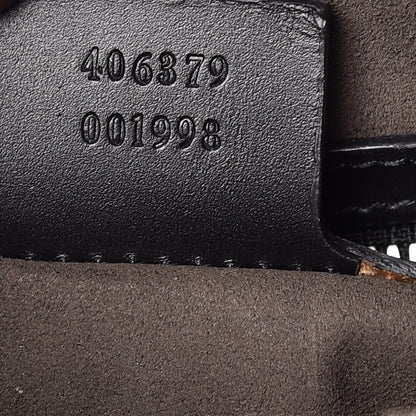 Gucci GG Supreme Monogram Medium Duffle Beige Ebony Black 9 of 14