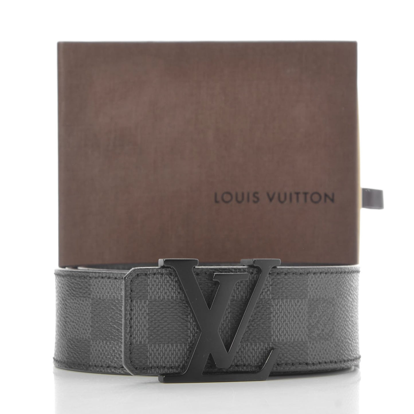 Damier Graphite 40mm LV Initiales Belt 95 38