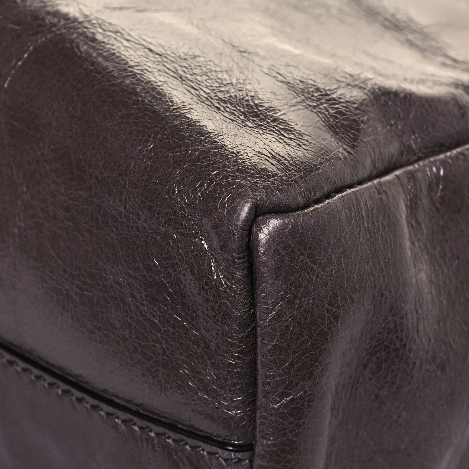 Miu Miu Vitello Shine Shopping Tote Fumo 9 of 11
