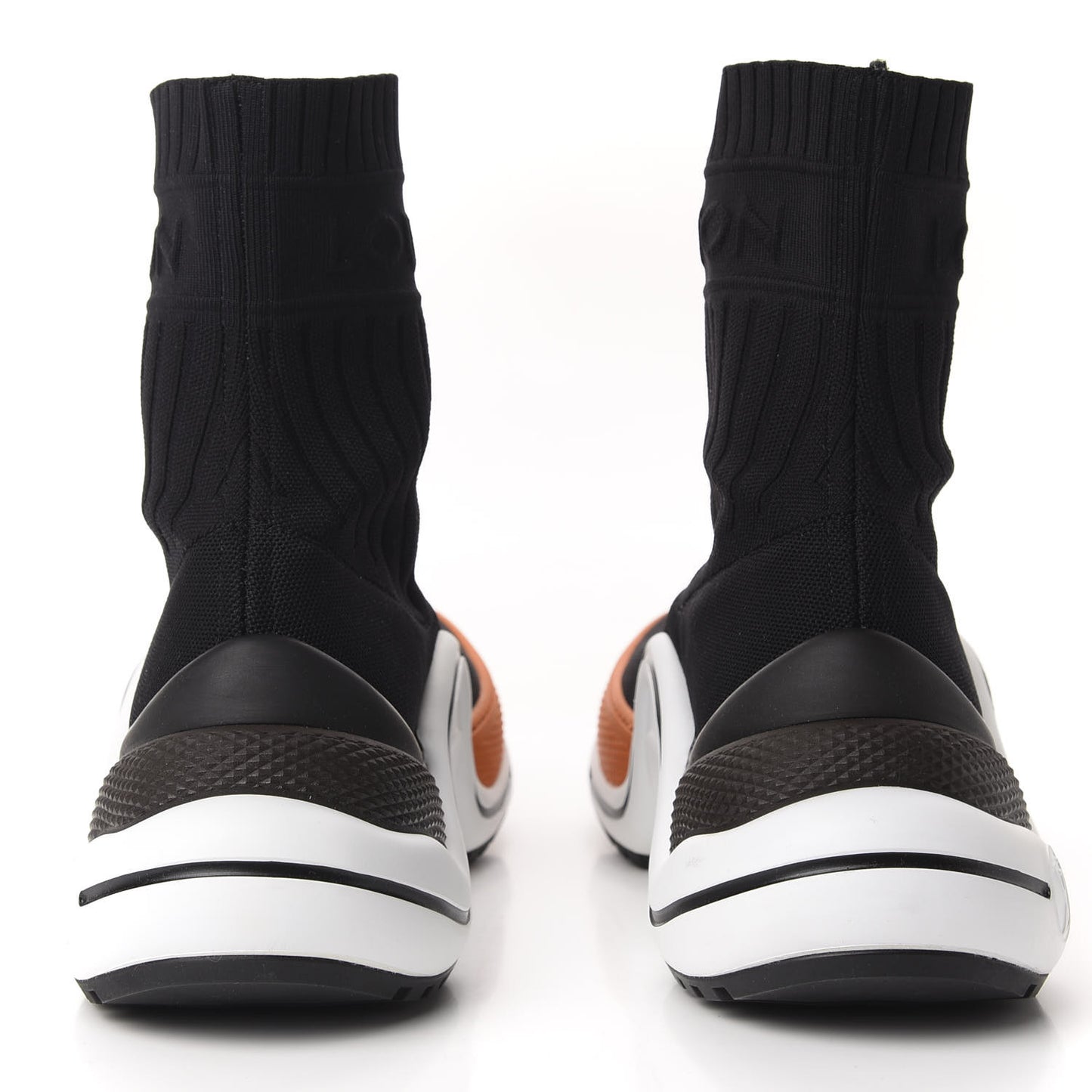Stretch Textile LV Archlight Sneaker Boots 39.5 Black Orange