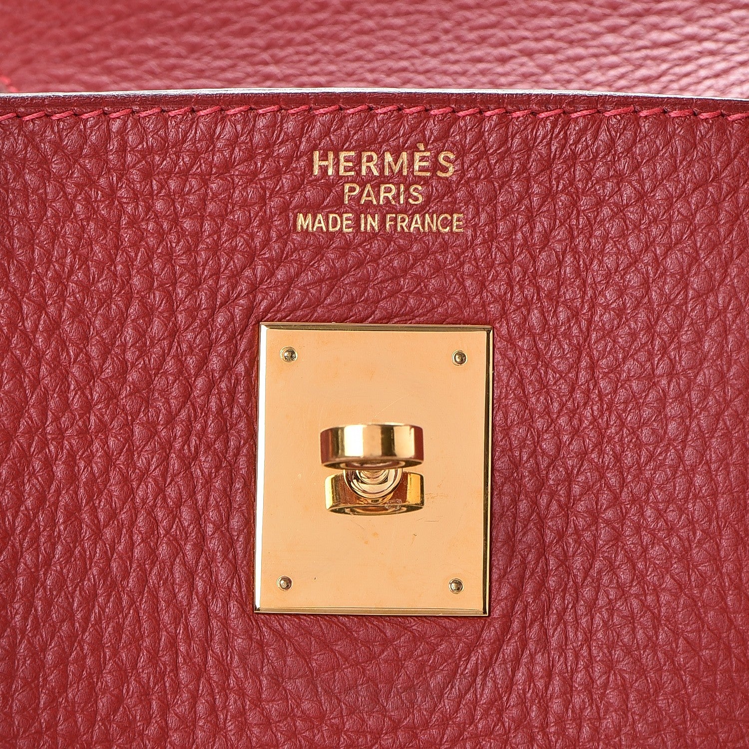 Hermes Taurillon Clemence Birkin 40 Rouge Casaque 23 of 46