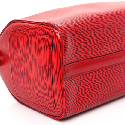Louis Vuitton Epi Speedy 25 Castillan Red 8 of 10