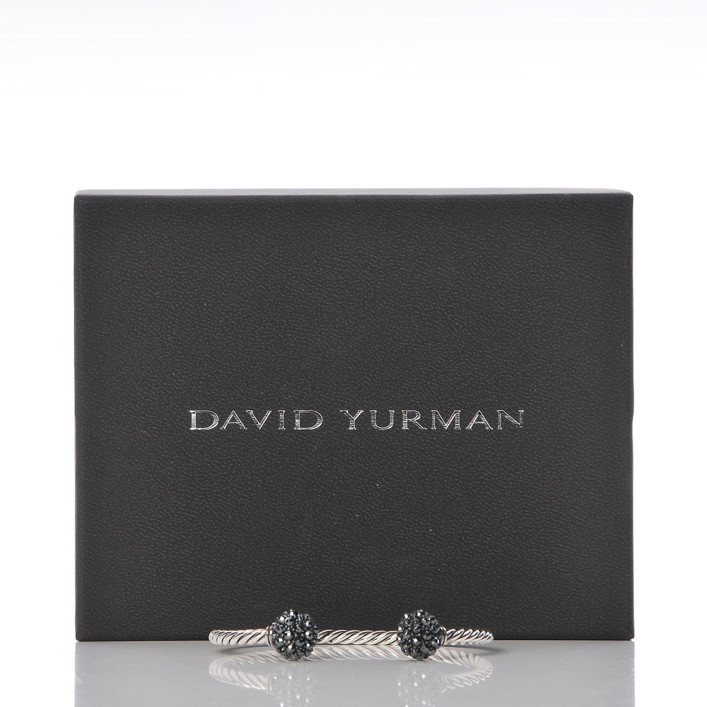 Sterling Silver Hematite Osetra Cuff Bracelet