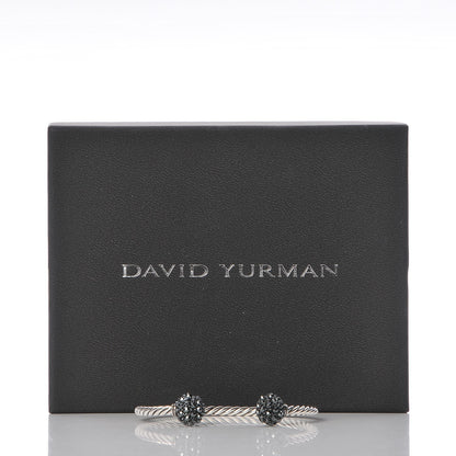 David Yurman Sterling Silver Hematite Osetra Cuff Bracelet 6 of 6