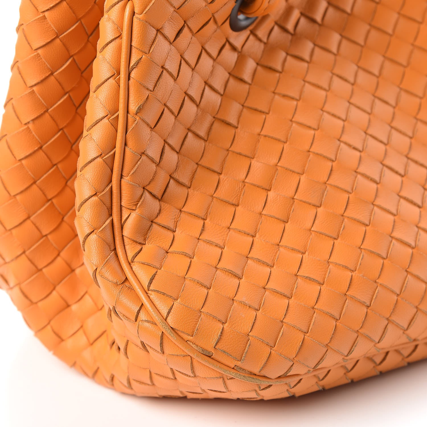Bottega Veneta Nappa Intrecciato Woven Tote Tangerine 10 of 13