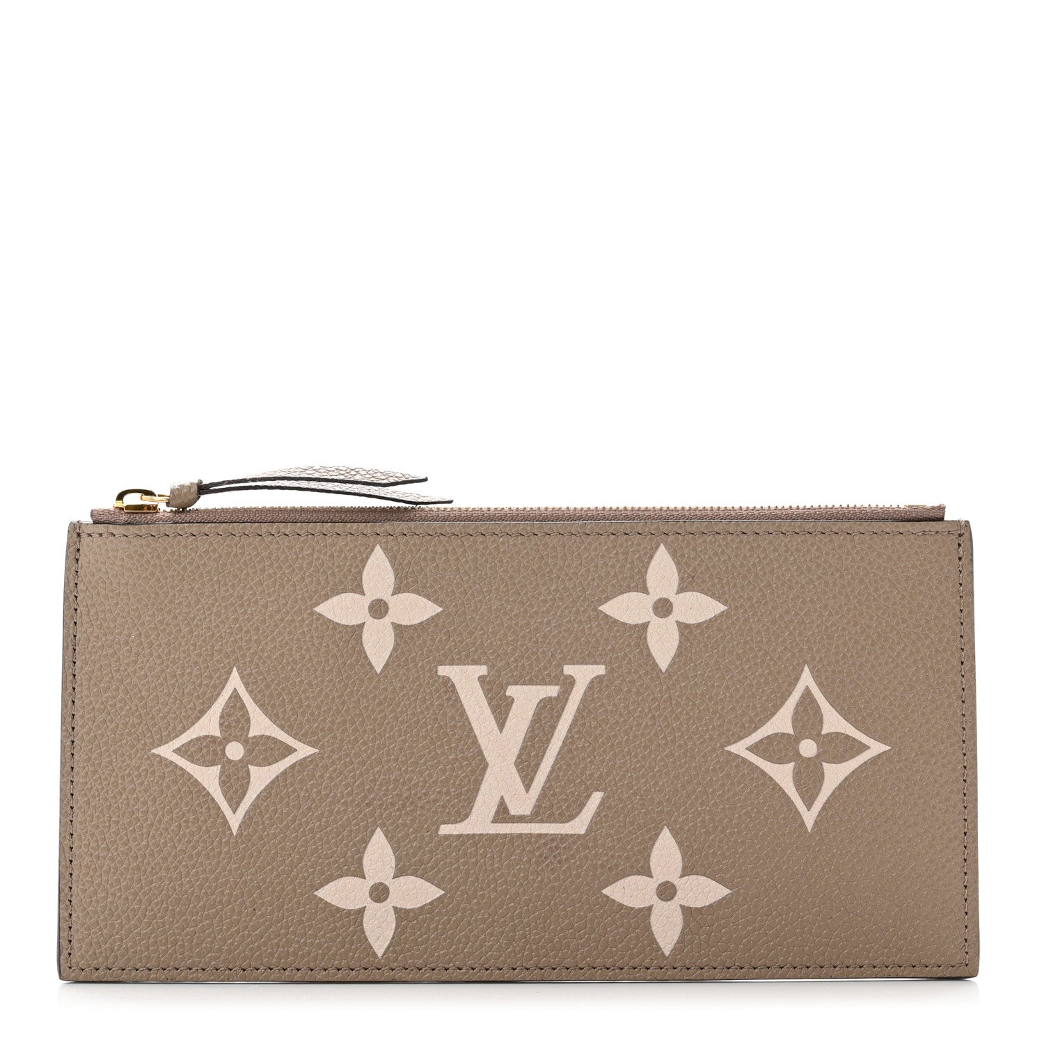 Louis Vuitton Empreinte Monogram Giant Pochette Felicie Zippered Insert Tourterelle Creme 1 of 6