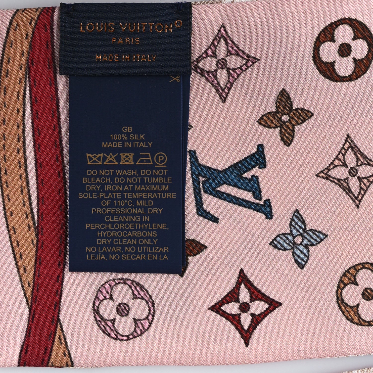 Louis Vuitton Silk Monogram Up And Away Bandeau Light Pink 3 of 3