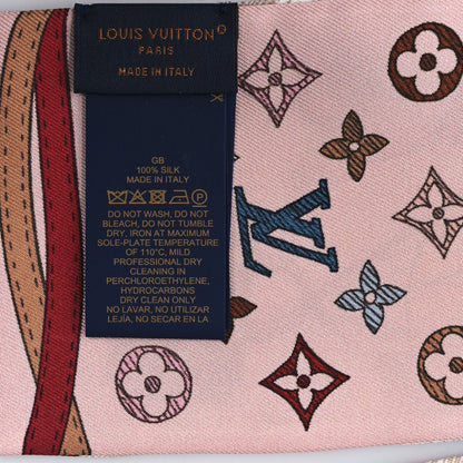 Louis Vuitton Silk Monogram Up And Away Bandeau Light Pink 3 of 3