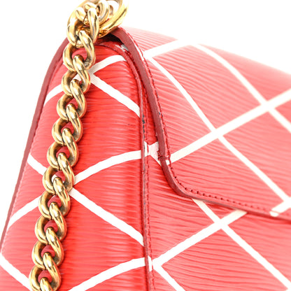 Louis Vuitton LOUIS VUITTON Epi Malletage Twist Shoulder Bag PM Rouge 16 of 17