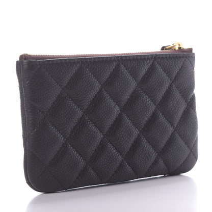 Chanel Caviar Quilted Small Cosmetic Case Black 3 of 10