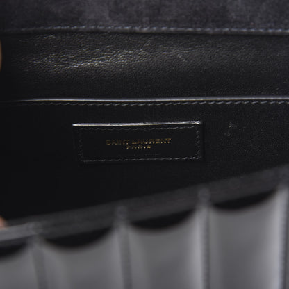 Saint Laurent Patent Matelasse Monogram Large Vicky Chain Bag Black 7 of 11