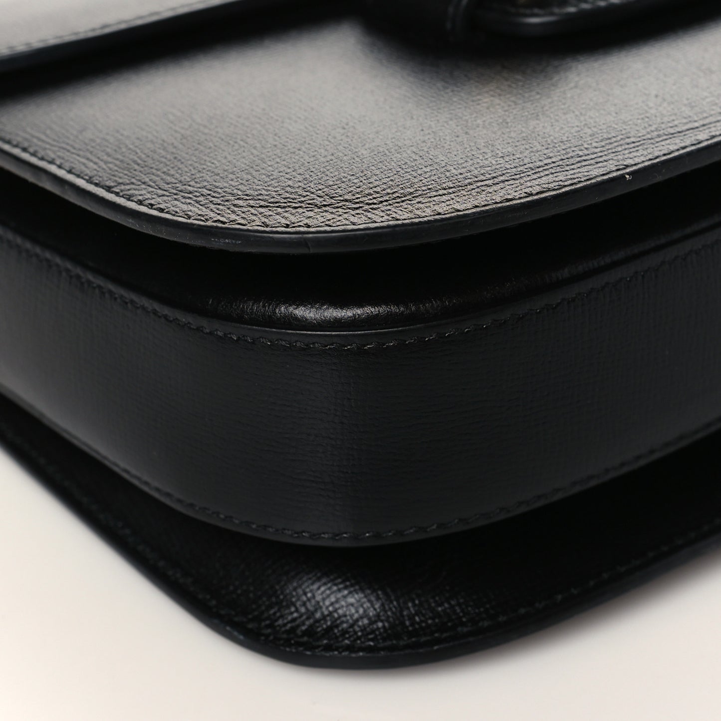 Azalea Calfskin Horsebit 1955 Shoulder Bag Black