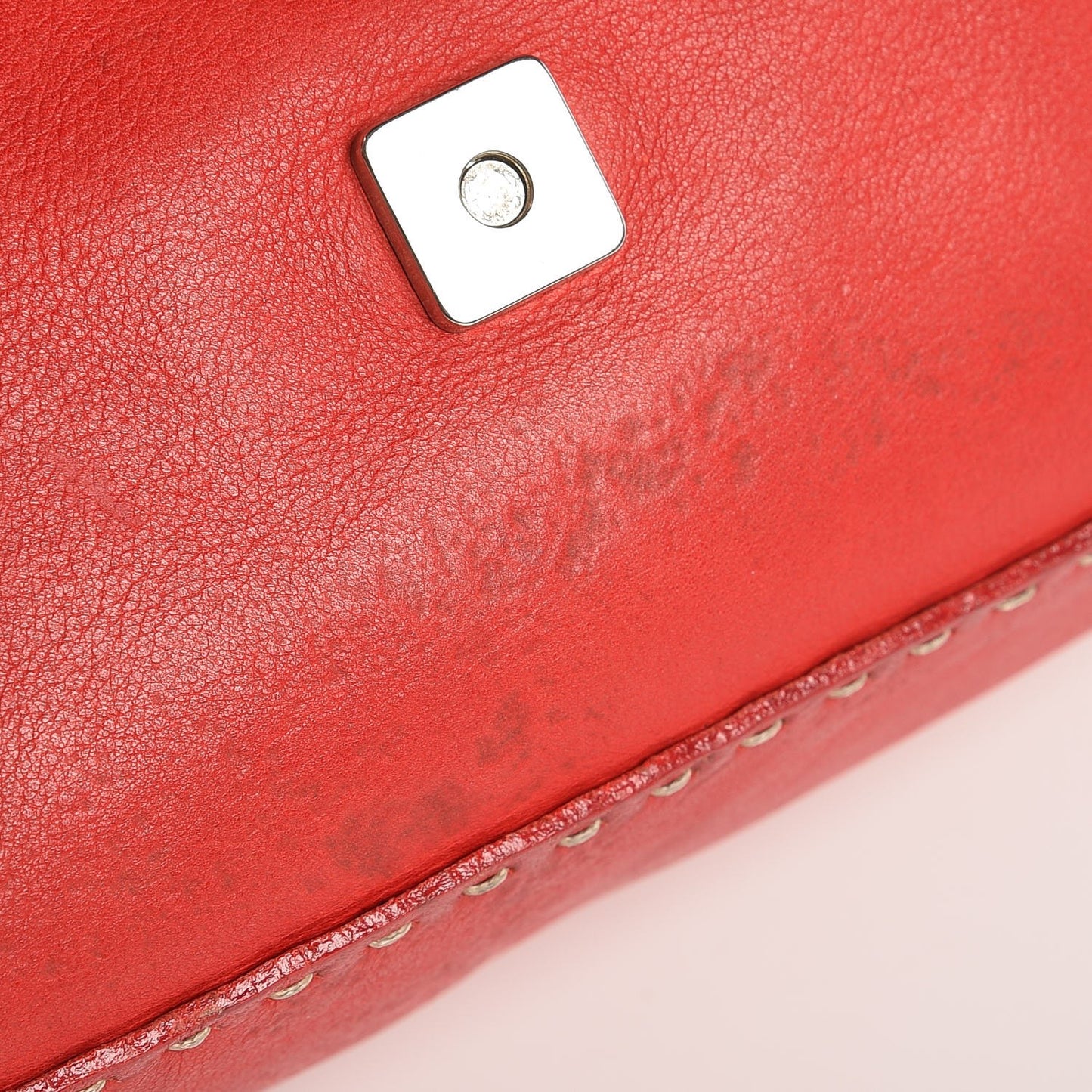 Calfskin Romano Selleria Forever Mama Baguette Red