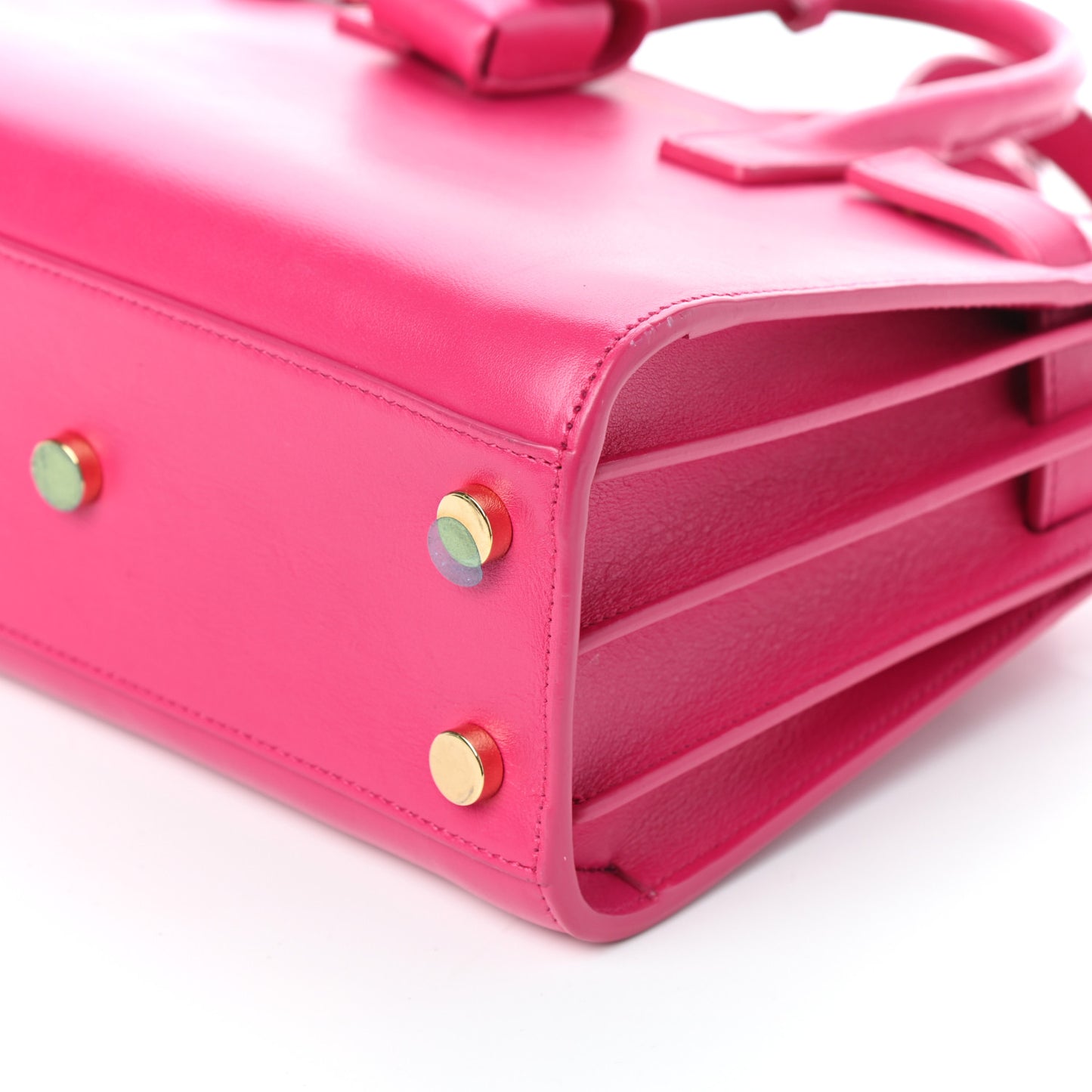 Calfskin Nano Sac De Jour Lipstick Fuchsia