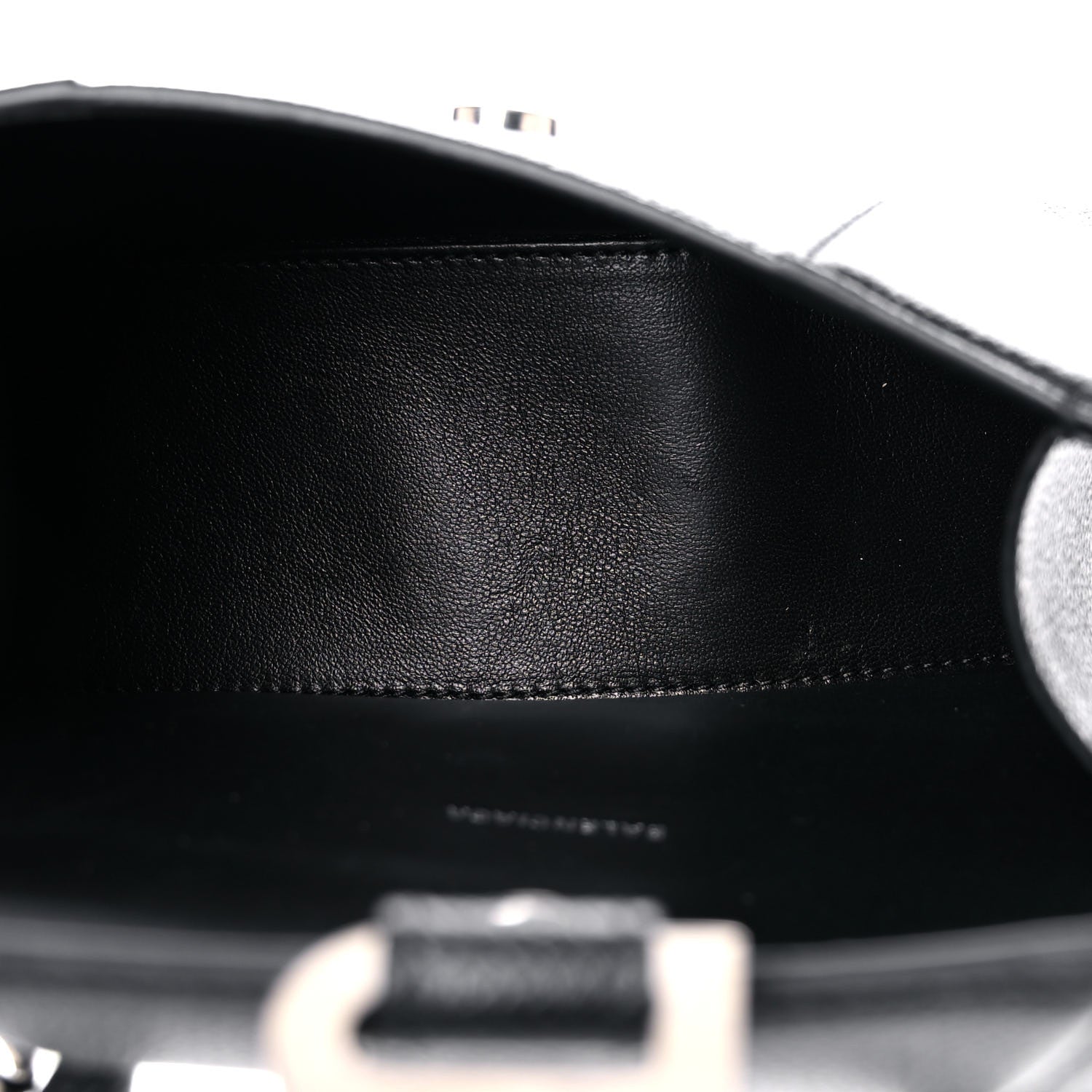 Balenciaga Grained Calfskin Hourglass Top Handle Bag XS Black 5 of 11