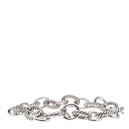 David Yurman Sterling Silver 10mm Medium Oval Link Bracelet 2 of 3