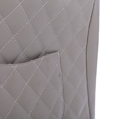 Chanel Caviar Quilted Vertical Grand Shopping Tote GST Grey 4 of 5