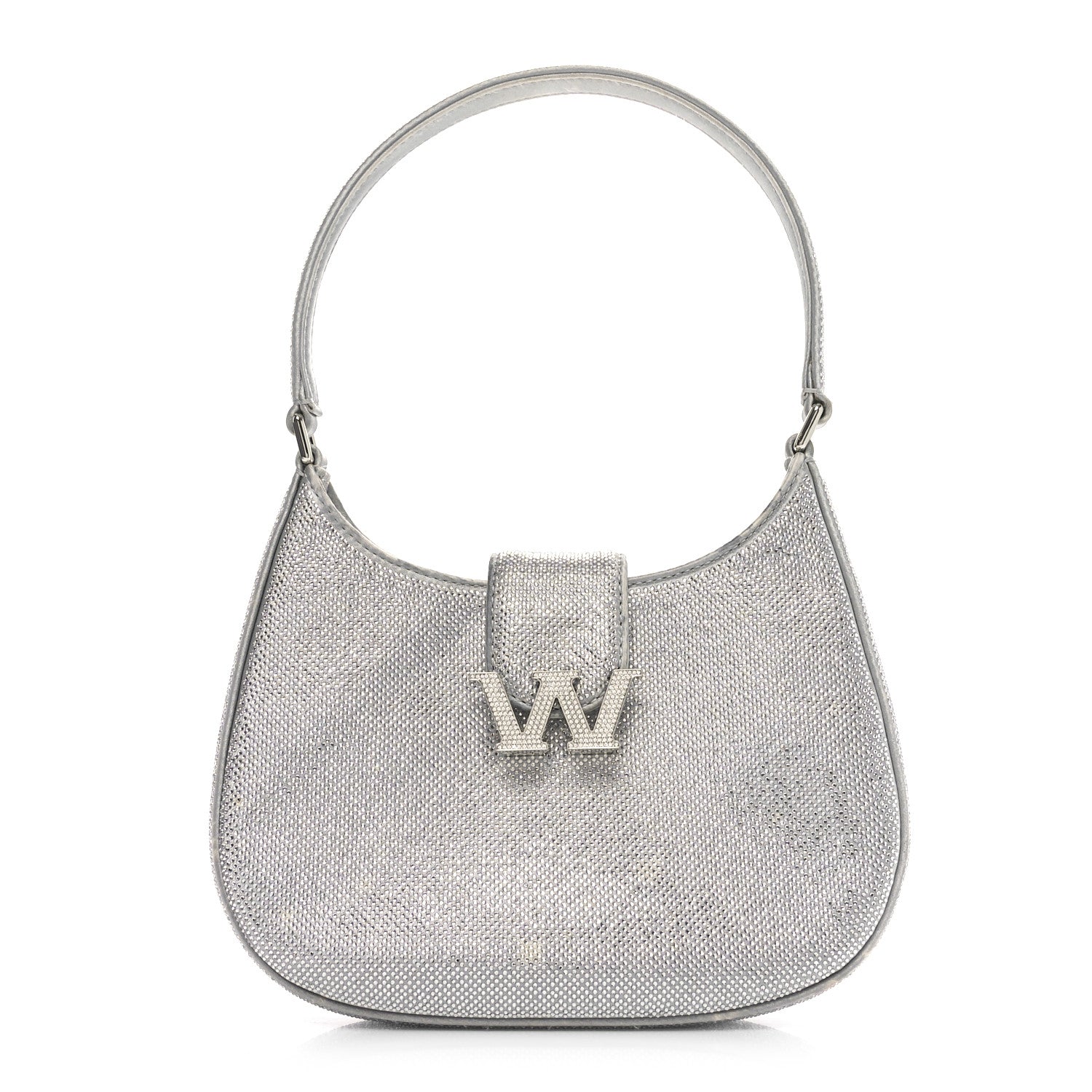 Alexander Wang Mesh Crystal Rhinestone Small Legacy Hobo Alloy 1 of 8