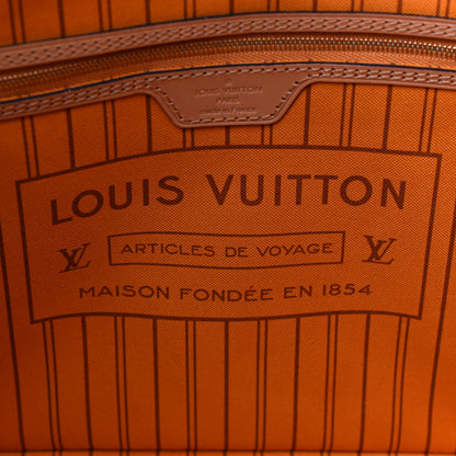 Louis Vuitton Damier Azur Braided Neverfull MM Pink 7 of 16