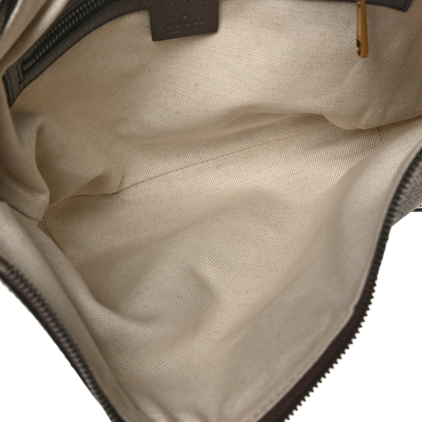 GG Supreme Monogram Web Small Ophidia Half Moon Hobo Brown