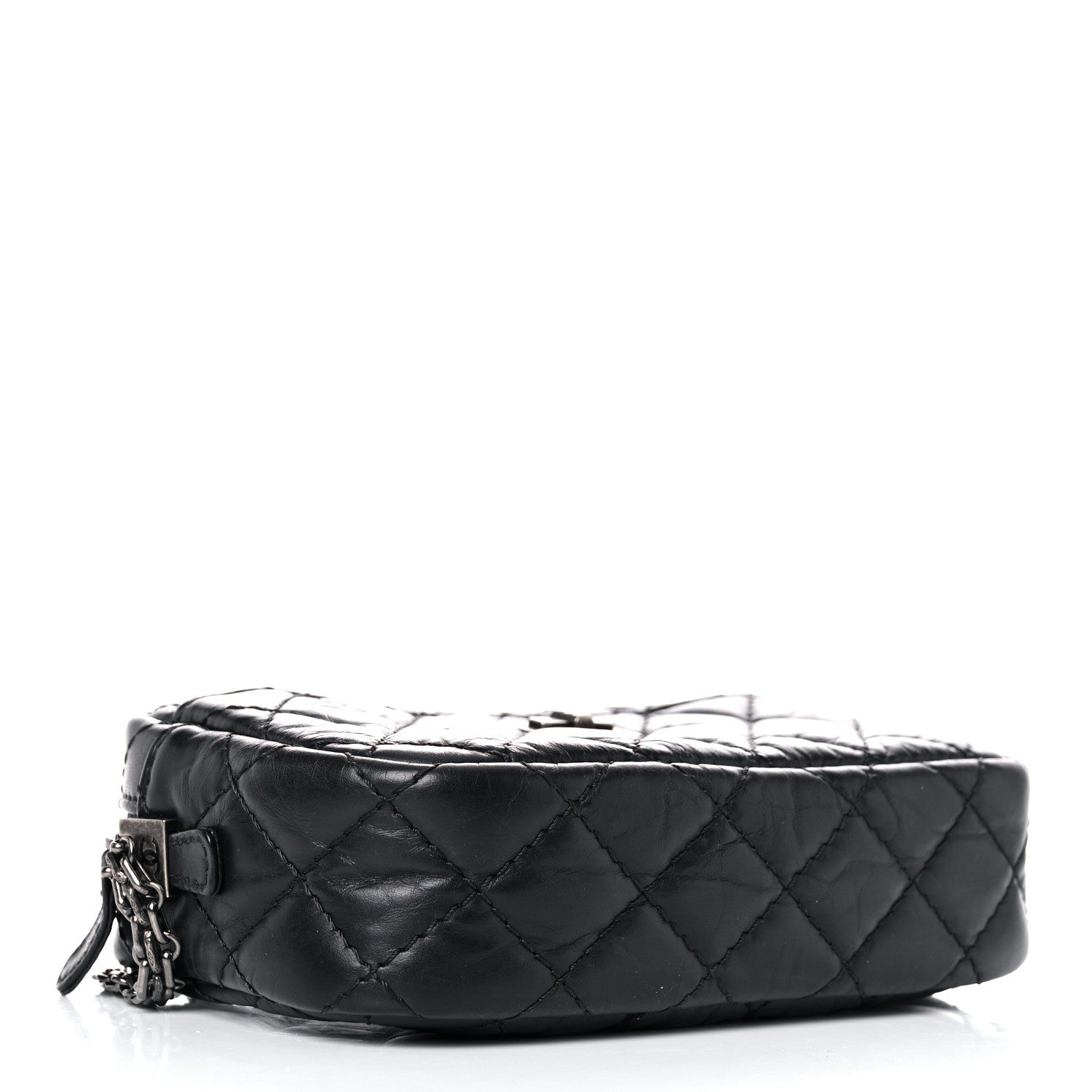 Chanel Aged Calfskin Quilted Mini Reissue Camera Case Black 4 of 12