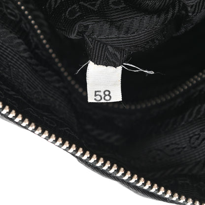 Prada Tessuto Nylon Calfskin Flat Messenger Bag Black 6 of 12