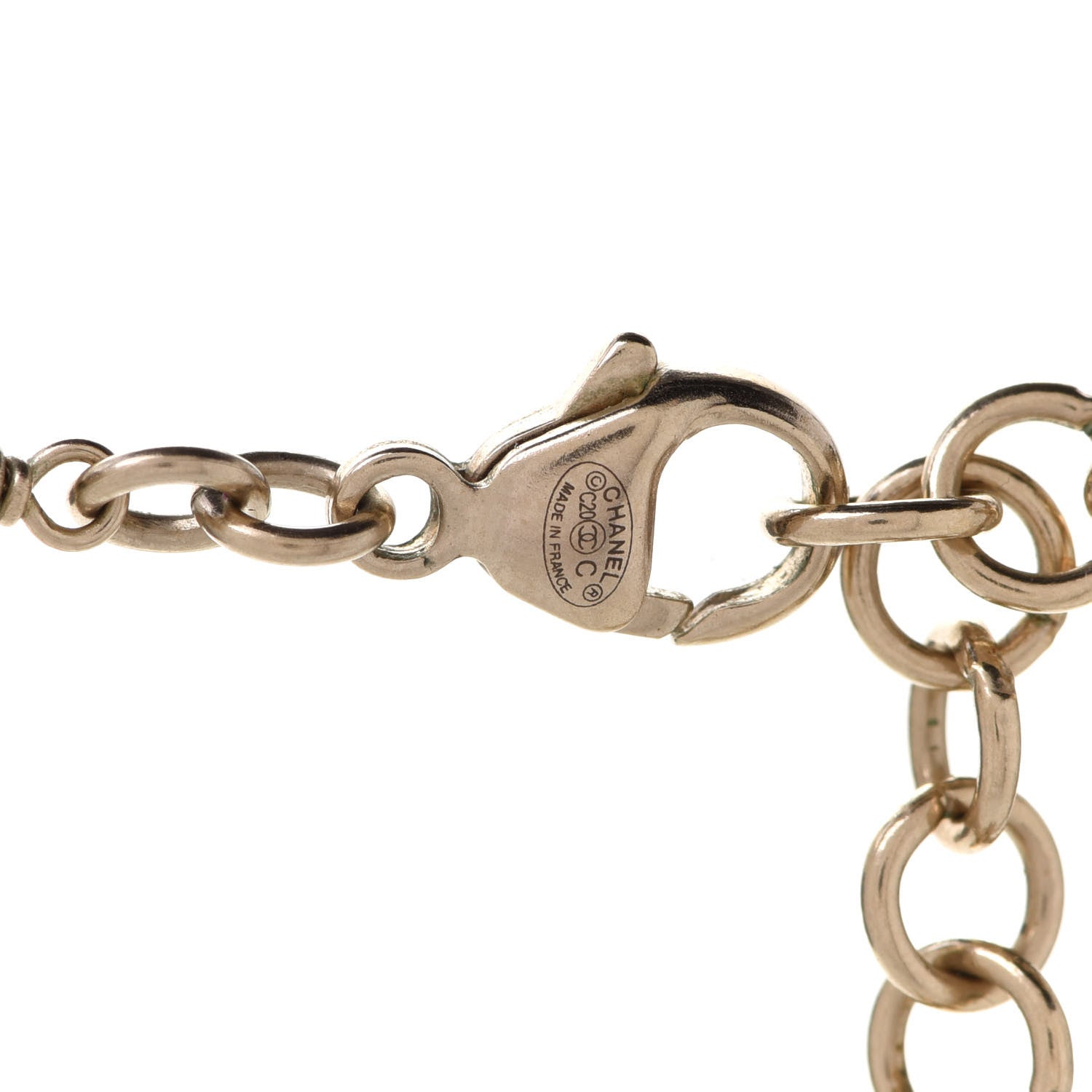 Chanel Pearl Crystal CC Camellia Express Long Necklace Gold 6 of 7