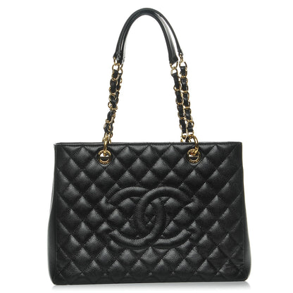 Chanel Caviar Quilted Grand Shopping Tote GST Black 1 of 7